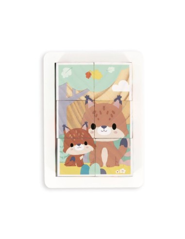 Pure - Bandeja de 6 cubos de Janod.