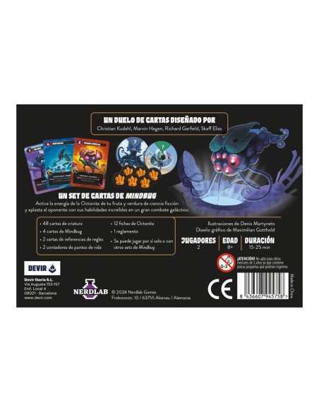MindBug Batalla de Frutas Galaxia de Devir.