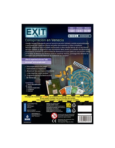 Exit: Conspiración en Venecia de Devir