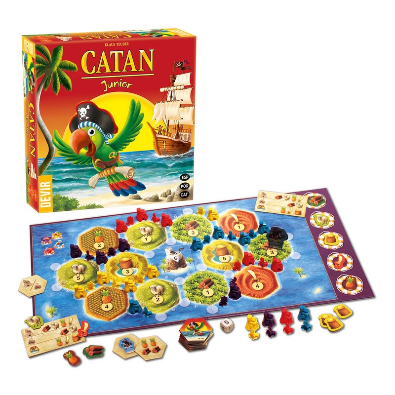 Catán Jr es la versión para niños del juego Los Colonos de Catán