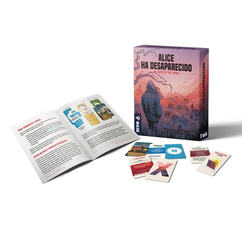 Alice ha desaparecido es un juego de rol mudo editado por Devir.