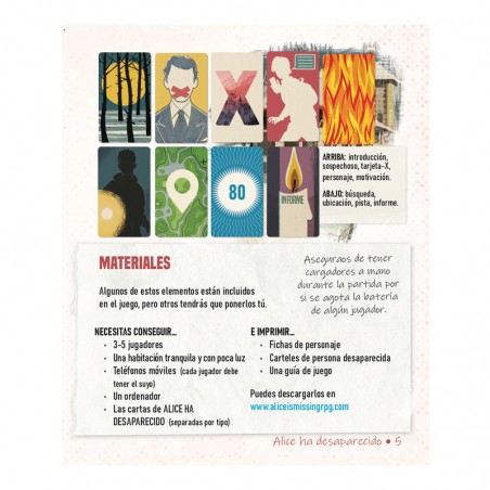 Alice ha desaparecido es un juego de rol mudo editado por Devir.