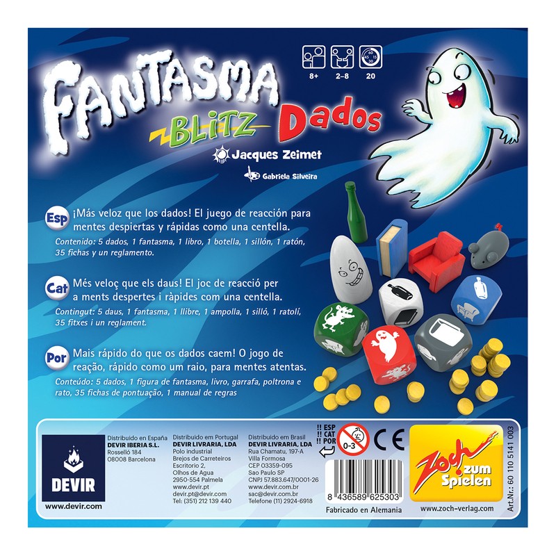 FANTASMA BLITZ DADOS