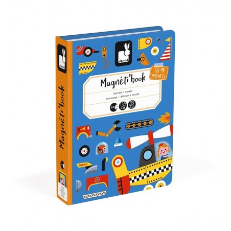 MAGNETIBOOK BOLIDOS es un divertido juego magnético para niños, editado por Janod