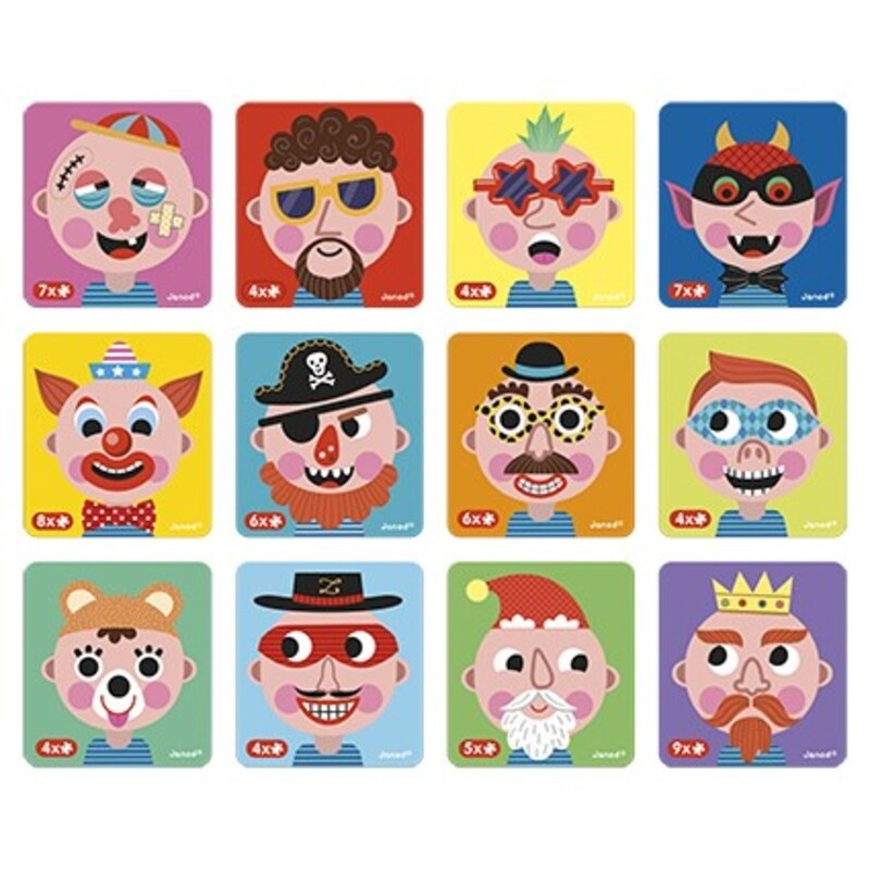 MAGNETIBOOK CRAZY FACES CHICOS es un divertido juego magnético para niños, editado por Janod