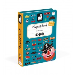 MAGNETIBOOK CRAZY FACES CHICOS es un divertido juego magnético para niños, editado por Janod