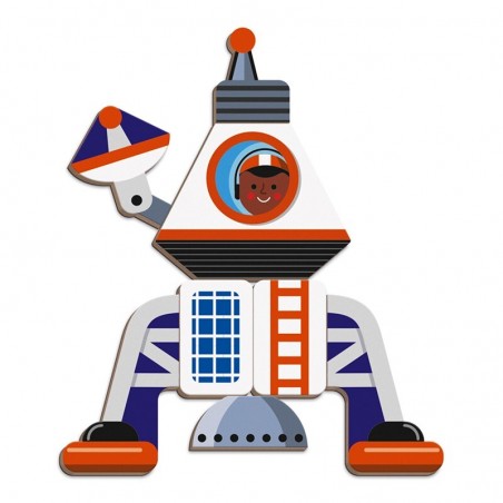 Magnetibook espacio es un divertido juego magnético para niños, editado por Janod