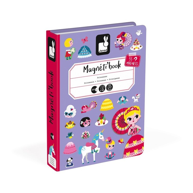 MAGNETIBOOK PRINCESAS es un divertido juego magnético para niños, editado por Janod