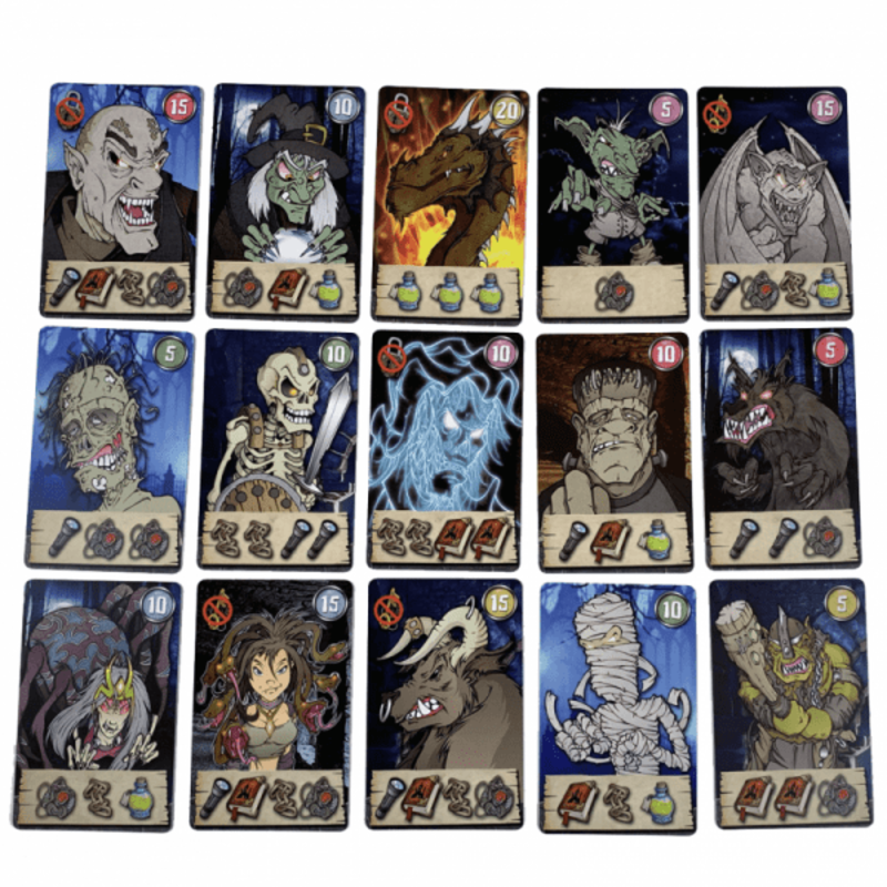 El Castillo del Terror es un juego de cartas de Manu Sánchez Montero editado por Átomo Games