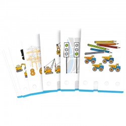 Una expansión de Logicase basada en Las Obras. Un juego educativo de HABA para niños mayores de 6 años 2