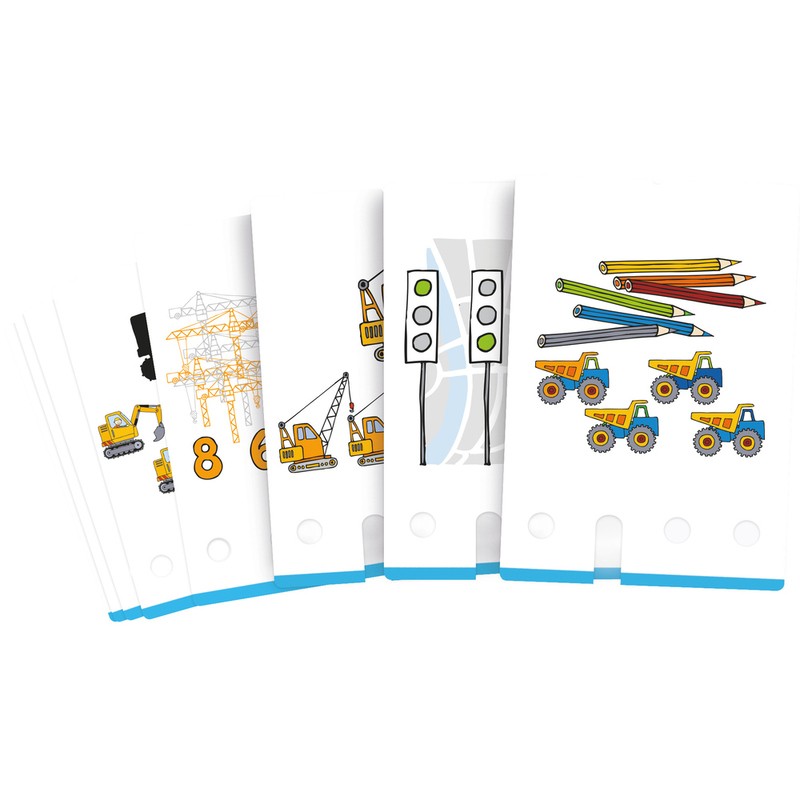 Una expansión de Logicase basada en Las Obras. Un juego educativo de HABA para niños mayores de 6 años