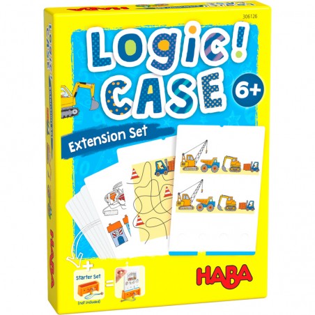 Una expansión de Logicase basada en Las Obras. Un juego educativo de HABA para niños mayores de 6 años