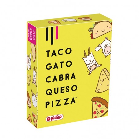 Taco, gato, cabra, queso 
 pizza es un party para jugar con familia y amigos