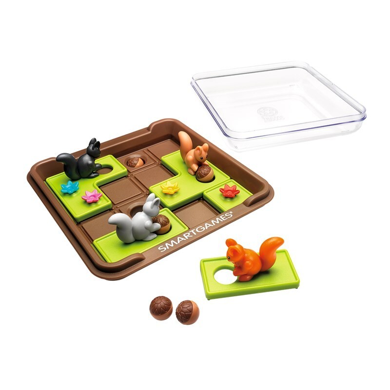 Ardillas es un juego de lógica individual, editado por Smart  Games.