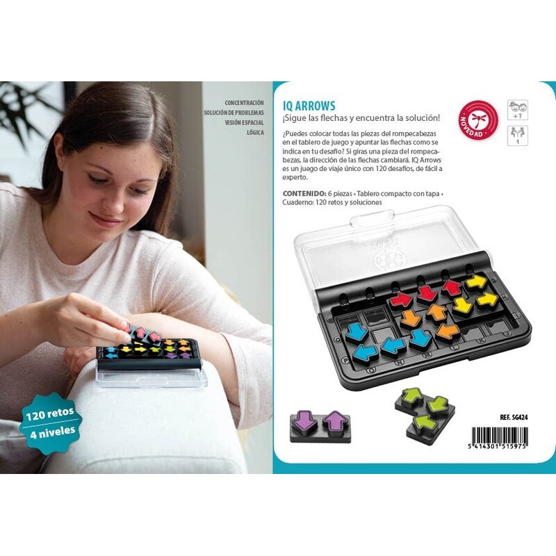 IQ Arrows es un juego de lógica de Smart Games