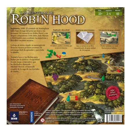 Las Aventuras de Robin Hood un juego de mesa de Devir