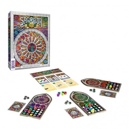 Sagrada juego de mesa de colocación de dados de Devir