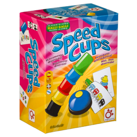 Speed Cups un frenético juego de habilidad y rapidez editado por Mercurio