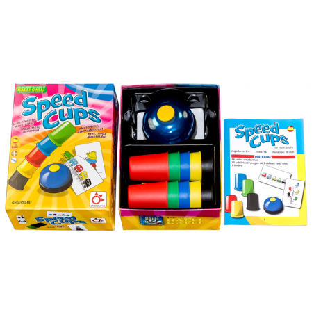 Speed Cups un frenético juego de habilidad y rapidez editado por Mercurio