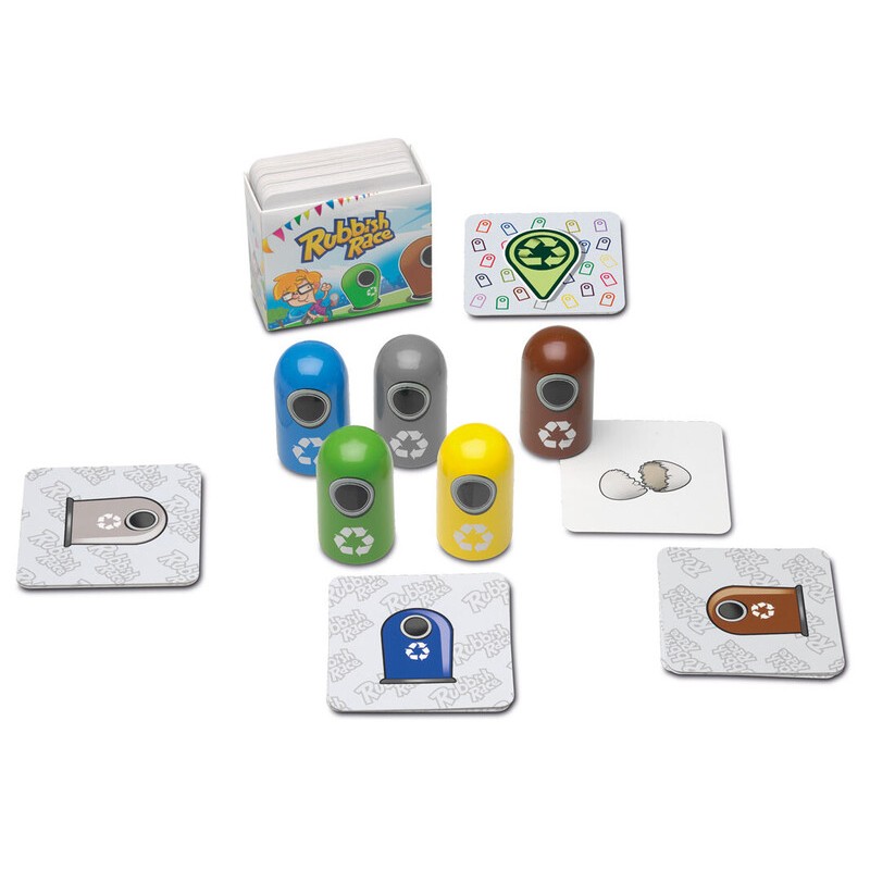 Rubbish Race un juego de reciclaje editado por Cayro