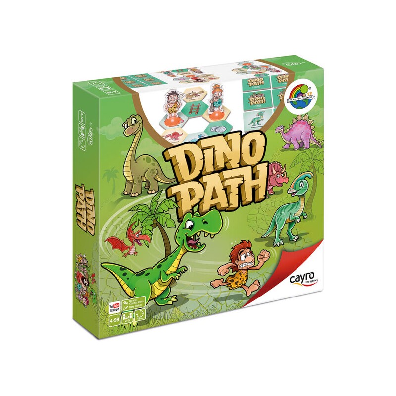 Dino Path un juego de memoria y carreras editado por Cayro