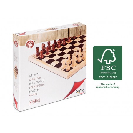 Ajedrez de madera de Cayro