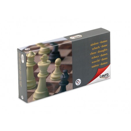 Ajedrez con damas magnético editado por Cayro.