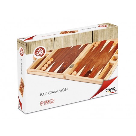 Backgammon marquetería un juego de madera de Cayro