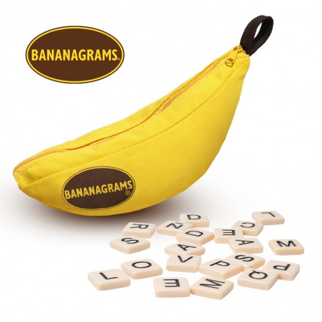 Bananagrams es un juego ideal para los que les gustan los juego de palabras.