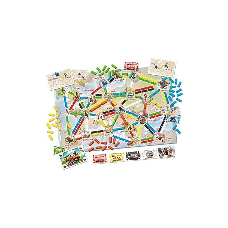 Versión infantil del clásico juego Aventureros al Tren. Editado por Days of Wonders.