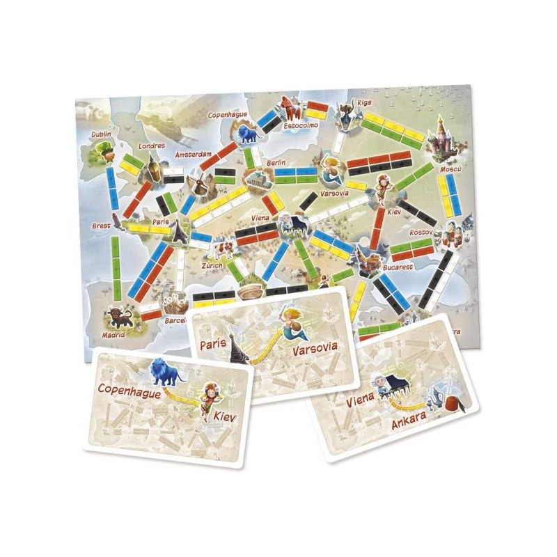 Versión infantil del clásico juego Aventureros al Tren. Editado por Days of Wonders.