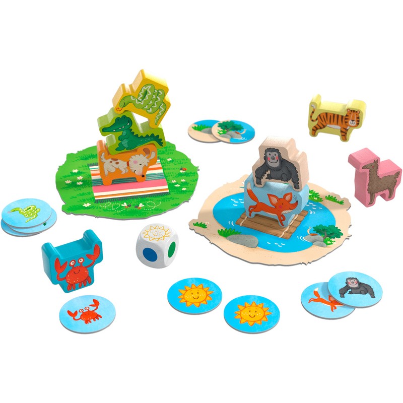 Animal sobre Animal infantil un juego de equilibro de HABA para los más pequeños