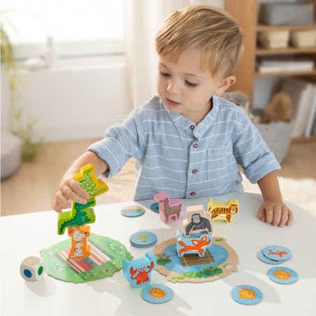 Animal sobre Animal infantil un juego de equilibro de HABA para los más pequeños
