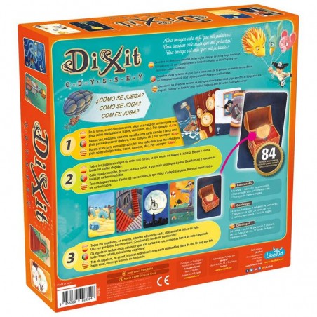 Dixit una expansión autojugable de Dixit Classic con nuevas variantes y hasta 12 jugadores editado por Asmodee