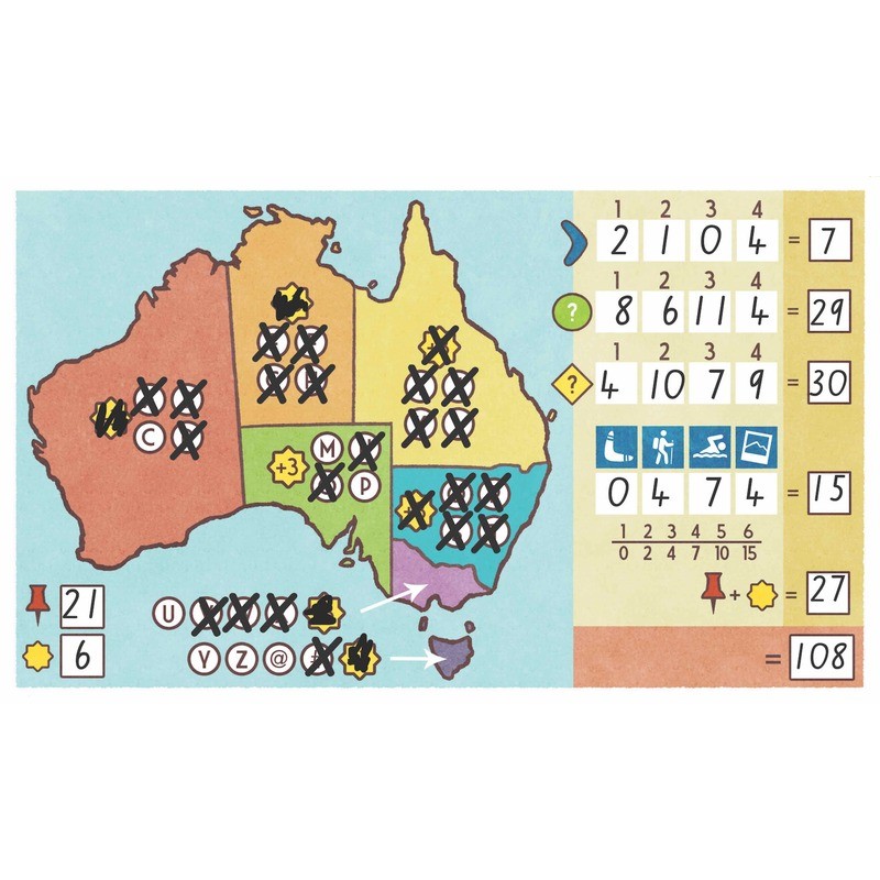 Boomerang Australia un Roll & Write editado por Sd Games.