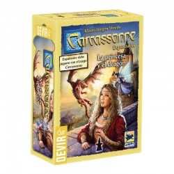 Carcassonne la Princesa y el Dragón una expansión del juego Carcassonne. Editado por Devir.