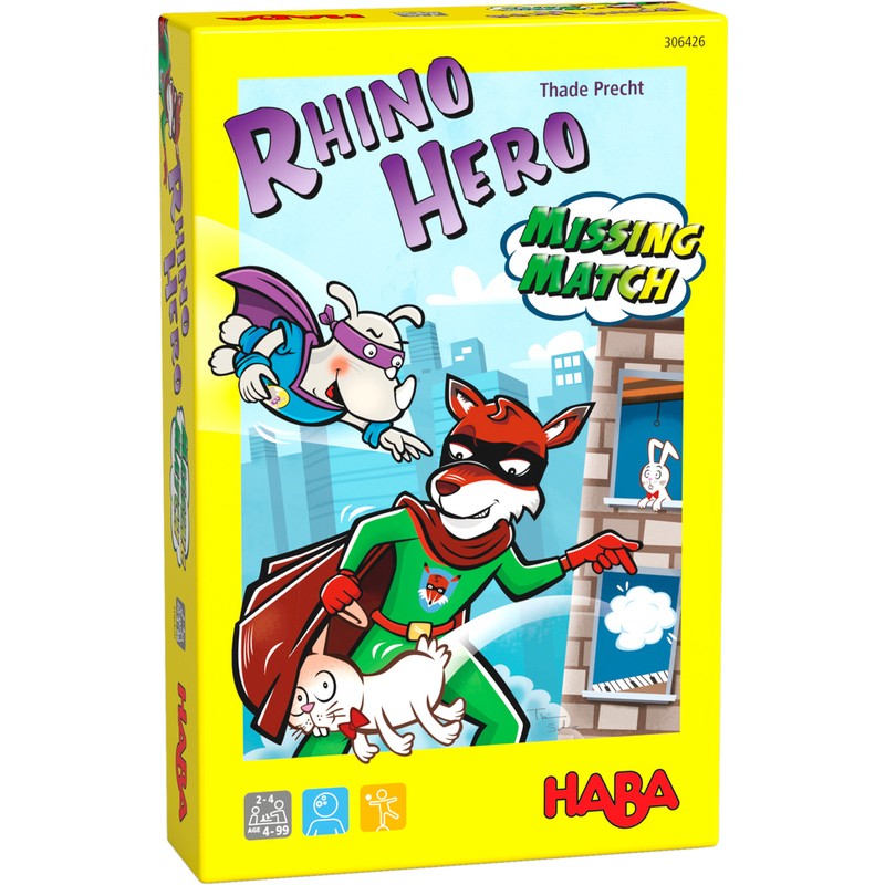 Rhino Hero es un divertido juego de atención y memoria editado por HABA.