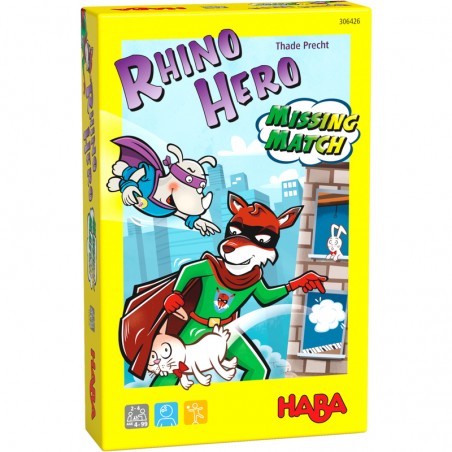Rhino Hero es un divertido juego de atención y memoria editado por HABA.