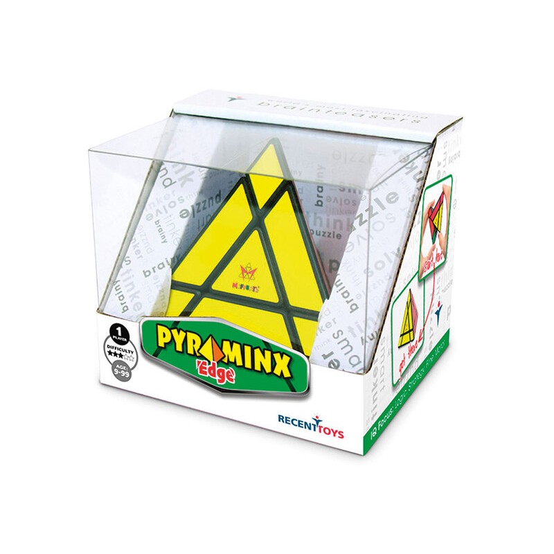 Pyraminx Edge es un puzzle lógico con forma triangular de RecentToys.