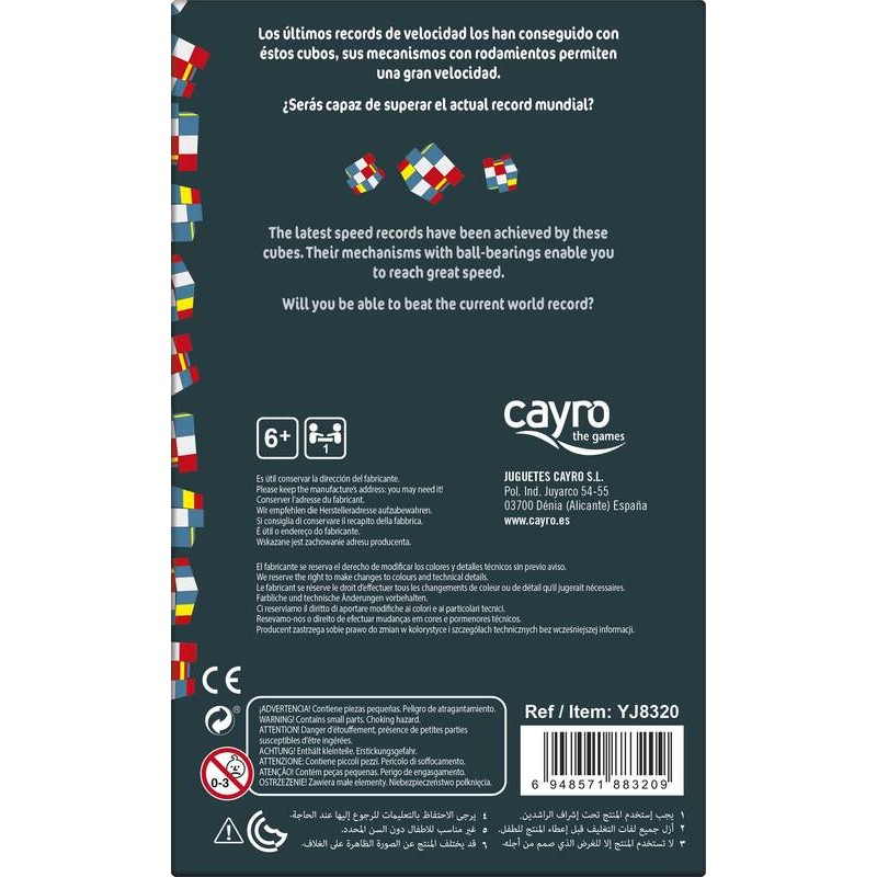 Cubo 3x3 Axis es un estupendo cubo de Cayro.