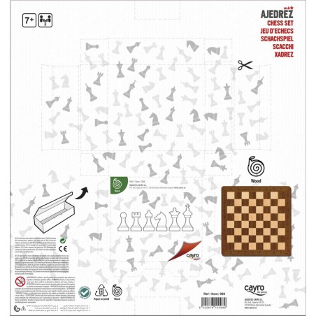 Ajedrez de madera fabricado por Cayro
