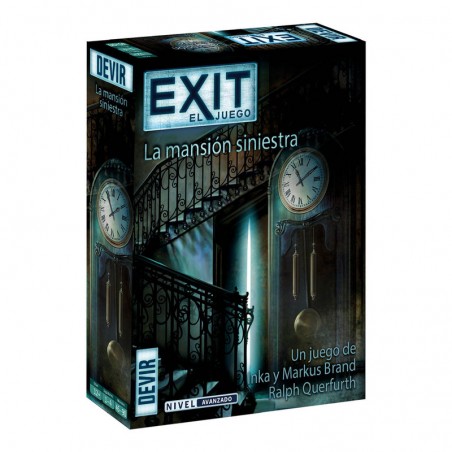 Exit: La Mansión siniestra es un juego de escape room de dificultad avanzada, editado por Devir