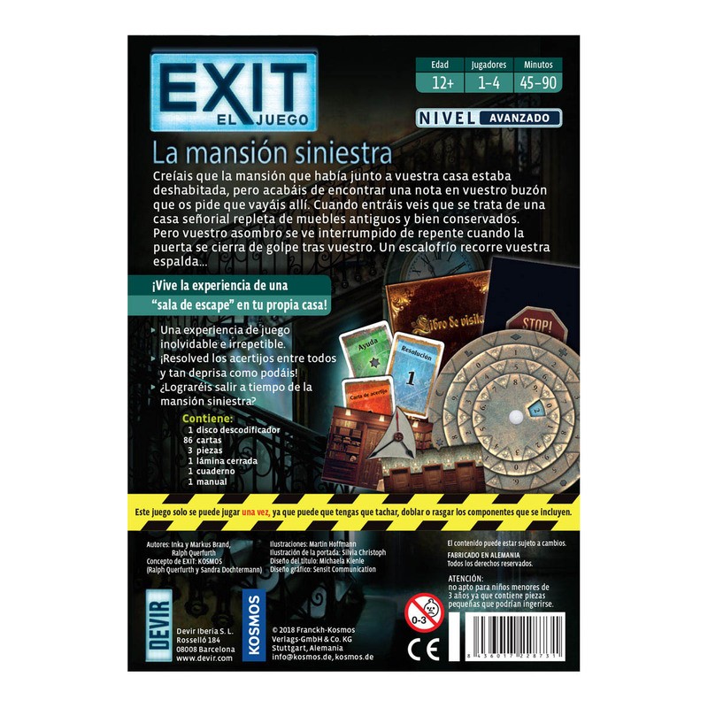 EXIT: LA MANSION SINIESTRA