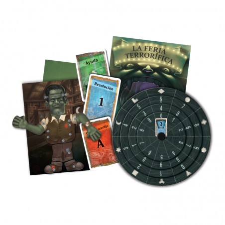 Exit: La Feria terrorífica es un juego de escape room nivel principiante, editado por Devir.