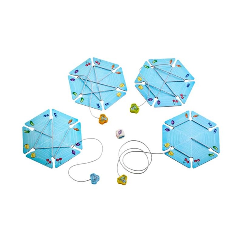 Walli Laraña es un juego de habilidad para niños a partir de 3 años editado por HABA.