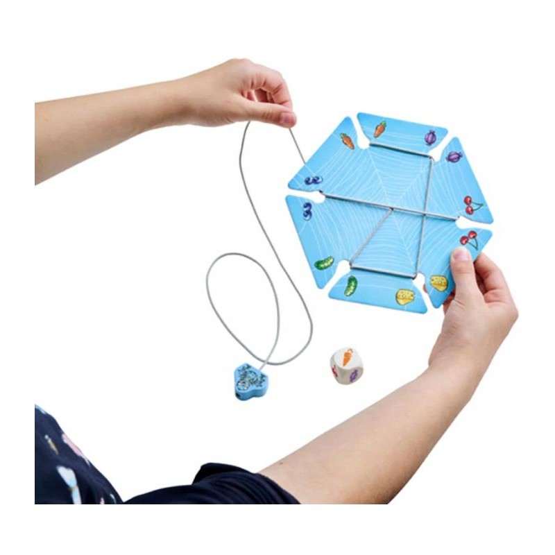 Walli Laraña es un juego de habilidad para niños a partir de 3 años editado por HABA.