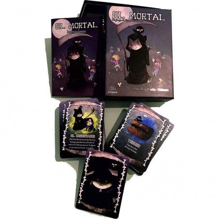 El Mortal es un divertido juego de cartas en el que tendrás que evitar las cartas de muerte. Editado por Átomo Games