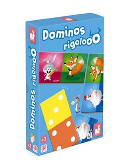 Dominó Rigolos de Janod es ideal para que los niños aprendan los número y la asociación