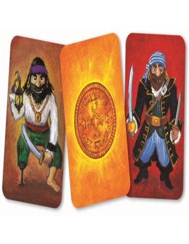Piratatak es un juego de cartas en el que tienes que ser el primero en construir su barco. Editado por Djeco.