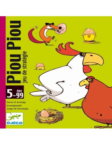 Piou Piou es un juego de estrategia en el que hay que ser el primero en conseguir tres pollos para ganar